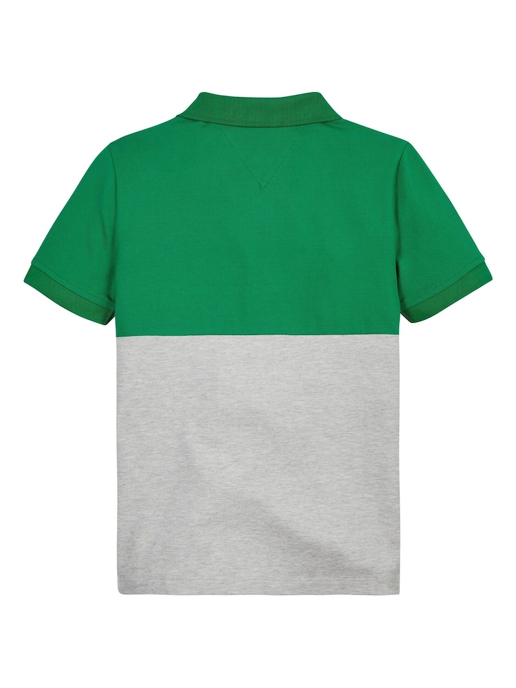 zelena - Tommy Hilfiger z izrazitim barvnim vzorcem Polo Top - Slika 2 iz 2