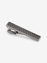 Gun Metal Carbon Cufflink and Tie Clip Set - Image 3 of 5