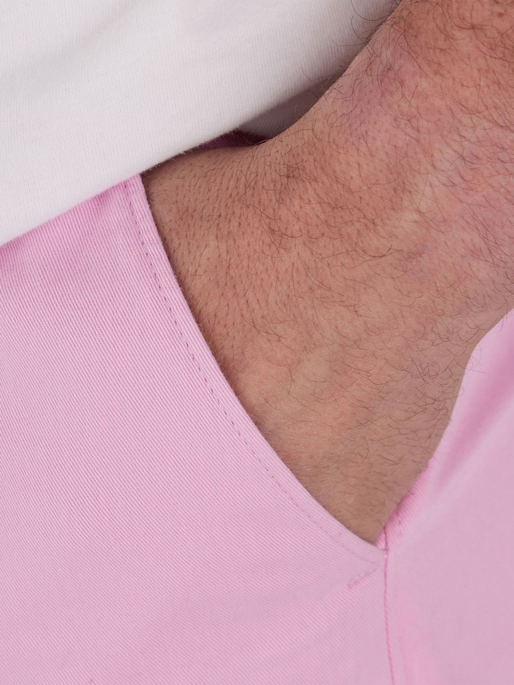 Raging Bull Pink Stretch Chino Shorts - Image 5 of 5