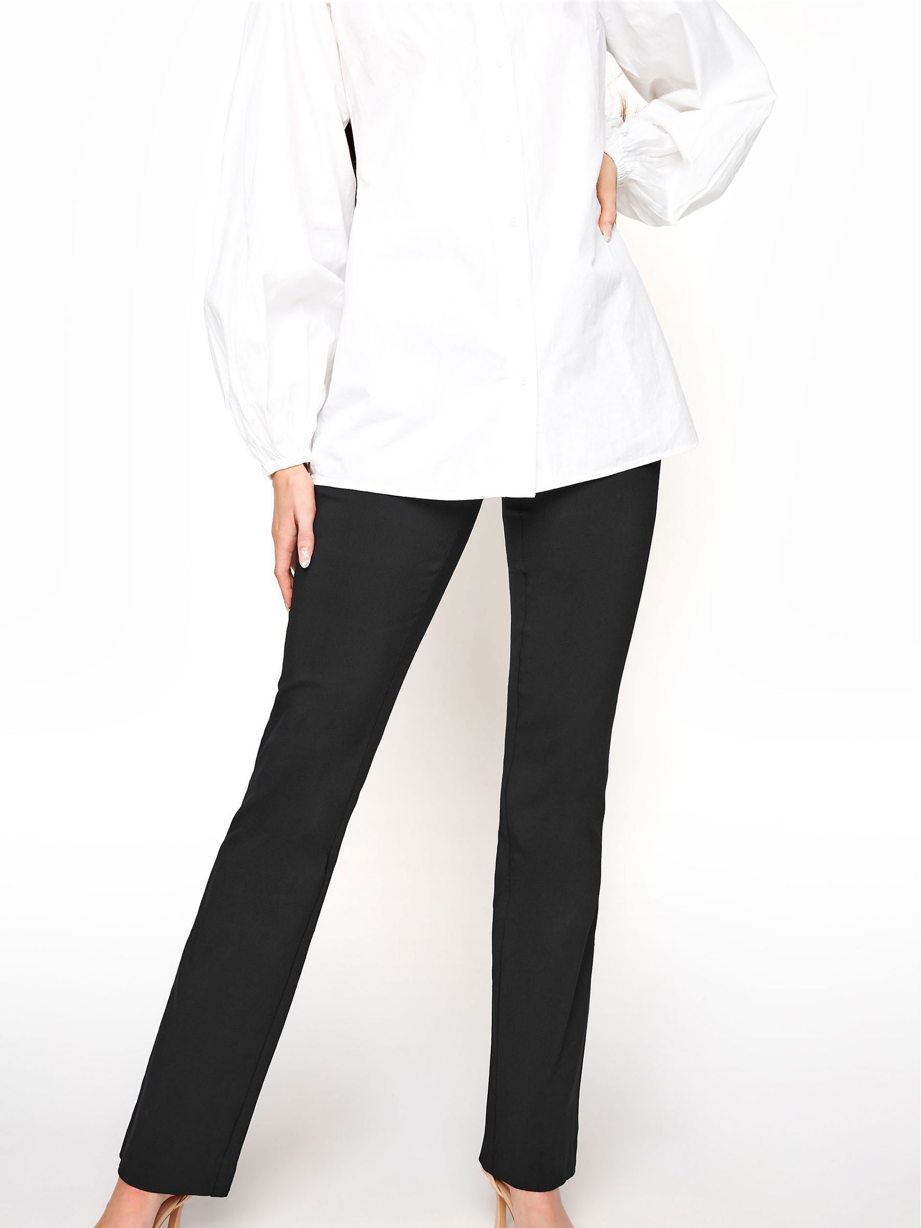 Stretchy bootcut trousers outlet