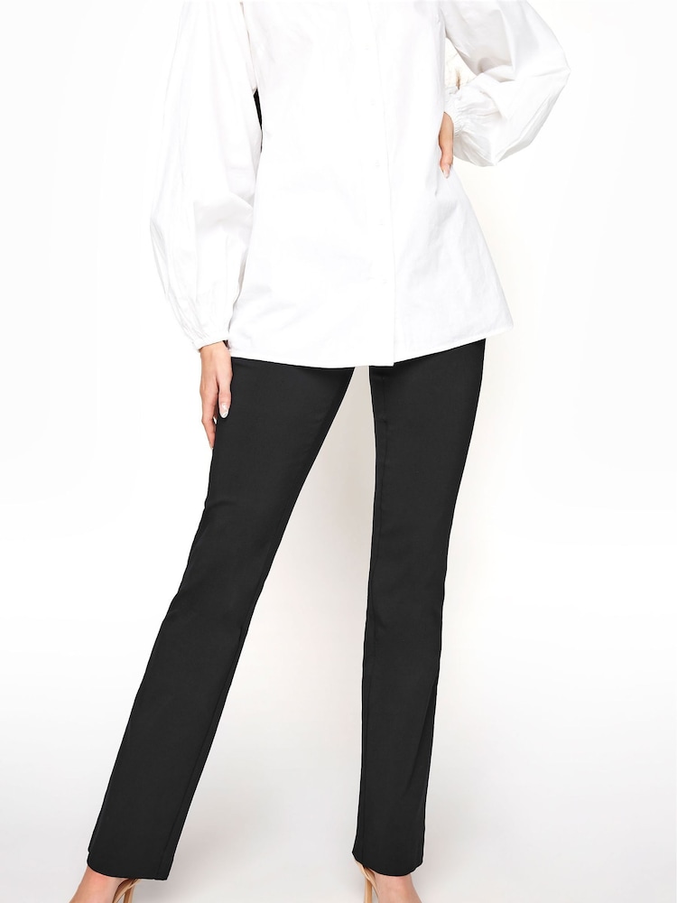 Long Tall Sally Black Stretch Bootcut Trousers - Image 1 of 4