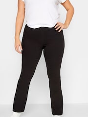 Long Tall Sally Black Stretch Bootcut Trousers - Image 2 of 4
