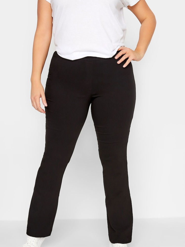 Long Tall Sally Black Stretch Bootcut Trousers - Image 2 of 4