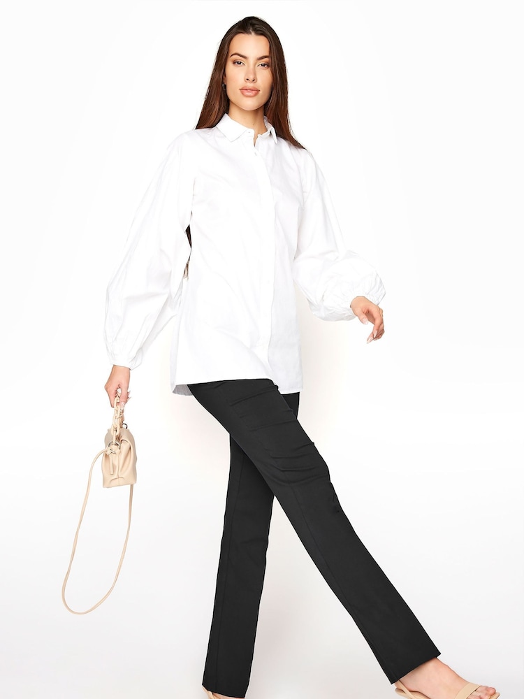 Long Tall Sally Black Stretch Bootcut Trousers - Image 4 of 4