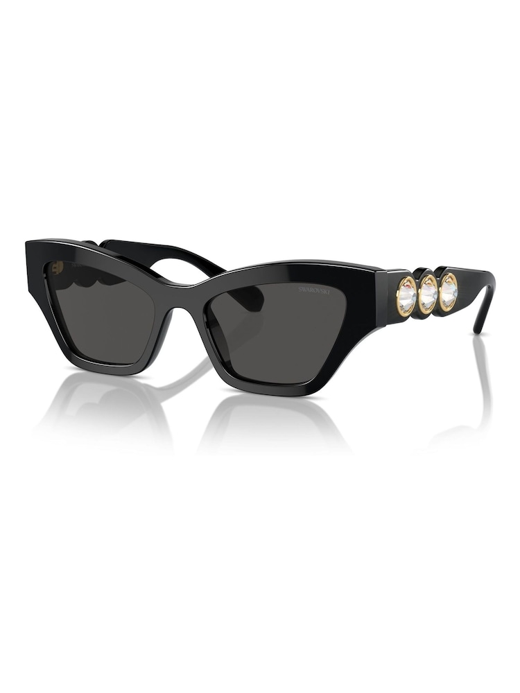 Swarovski Black Sk6021 Irregular Sunglasses - Image 2 of 5
