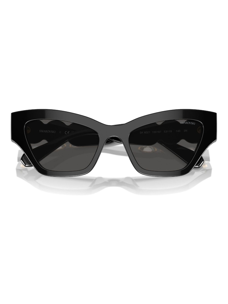 Swarovski Black Sk6021 Irregular Sunglasses - Image 5 of 5