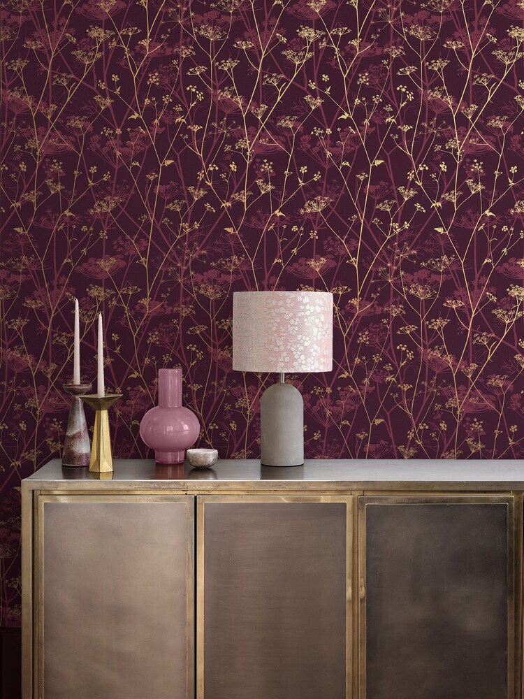 Clarissa Hulse Pink Wild Chervil Wallpaper - Image 1 of 3