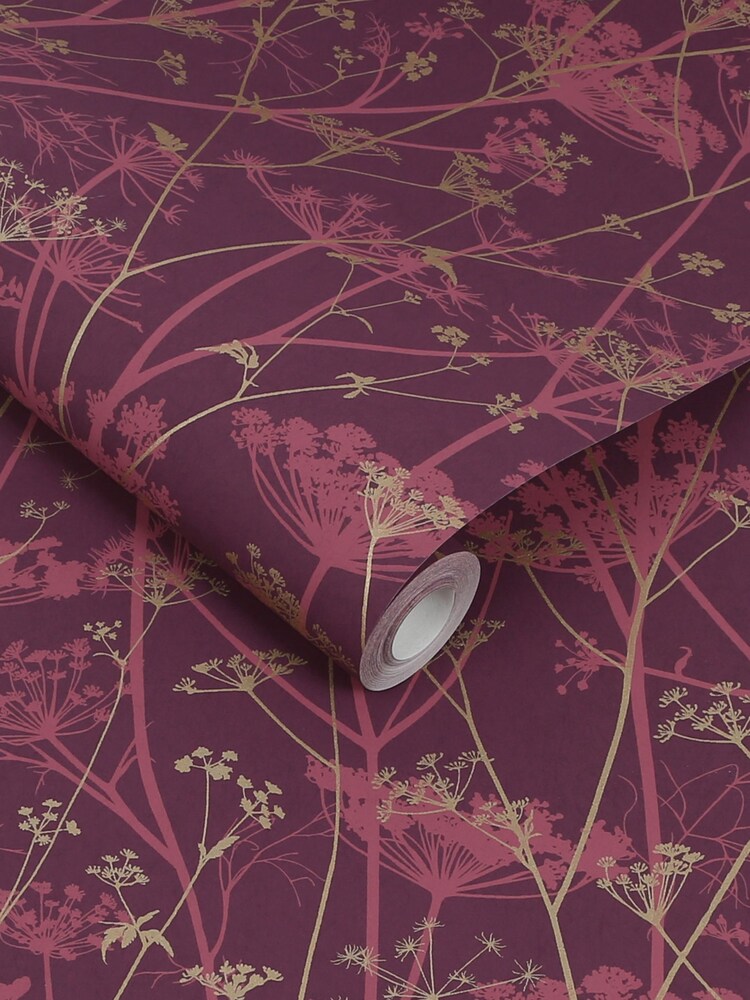 Clarissa Hulse Pink Wild Chervil Wallpaper - Image 3 of 3