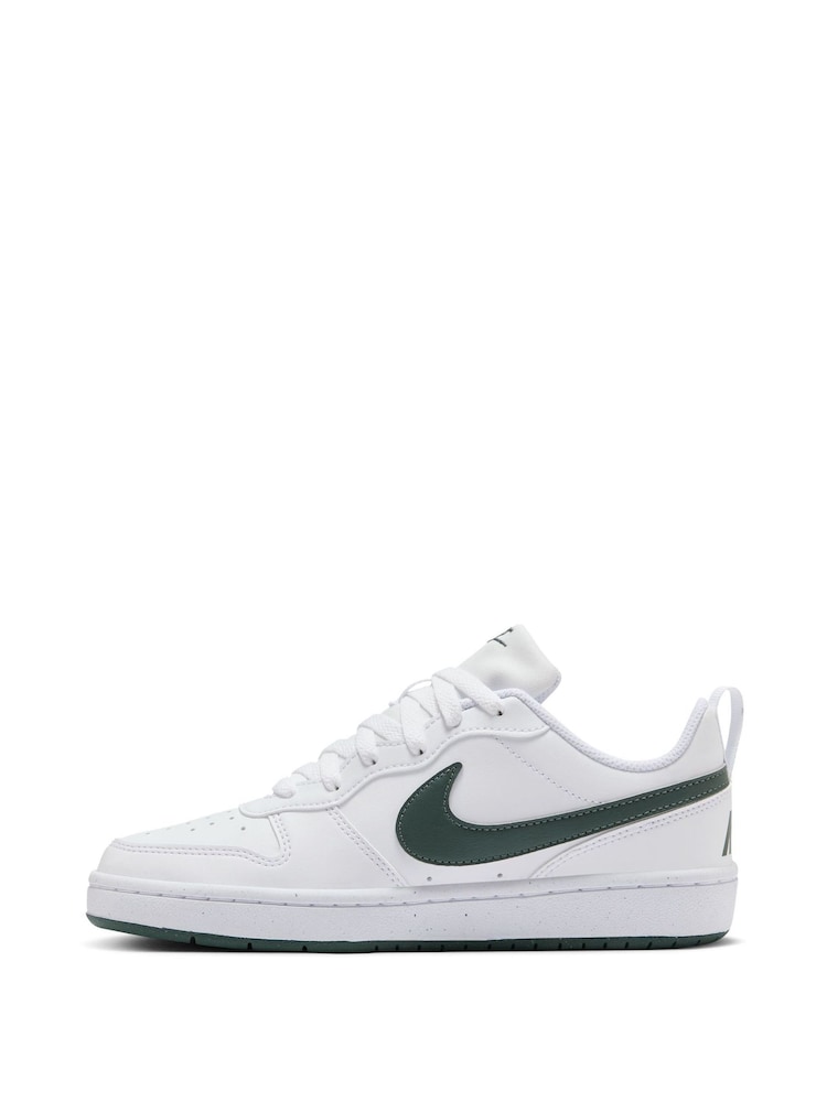Nike White Youth Court Borough Low Recraft Trainers - Image 2 of 8
