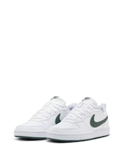 Nike White Youth Court Borough Low Recraft Trainers - Image 3 of 8