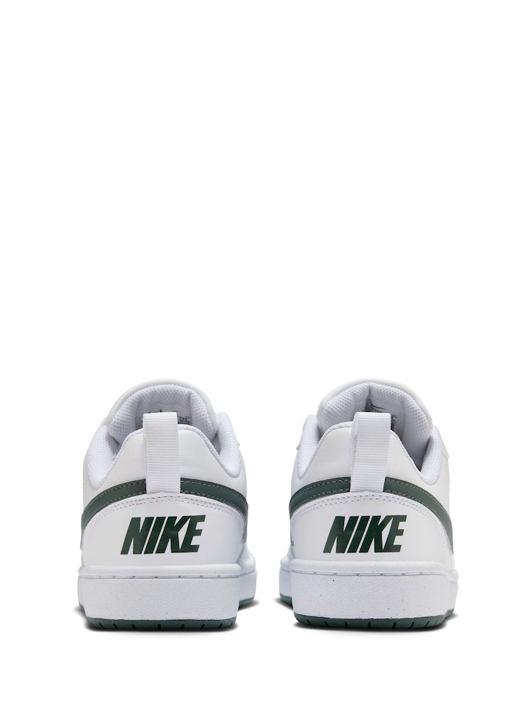 Nike White Youth Court Borough Low Recraft Trainers - Image 4 of 8