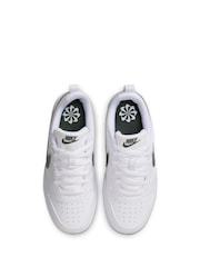 Nike White Youth Court Borough Low Recraft Trainers - Image 5 of 8