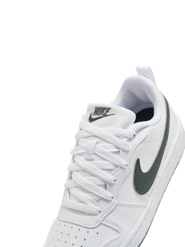 Nike White Youth Court Borough Low Recraft Trainers - Image 7 of 8