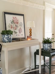 Laura Ashley Blue/White Adain Porcelain Planter - Image 1 of 5