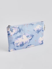 Cath Kidston Blue Zip-Up 100% Cotton Purse - Image 1 of 3