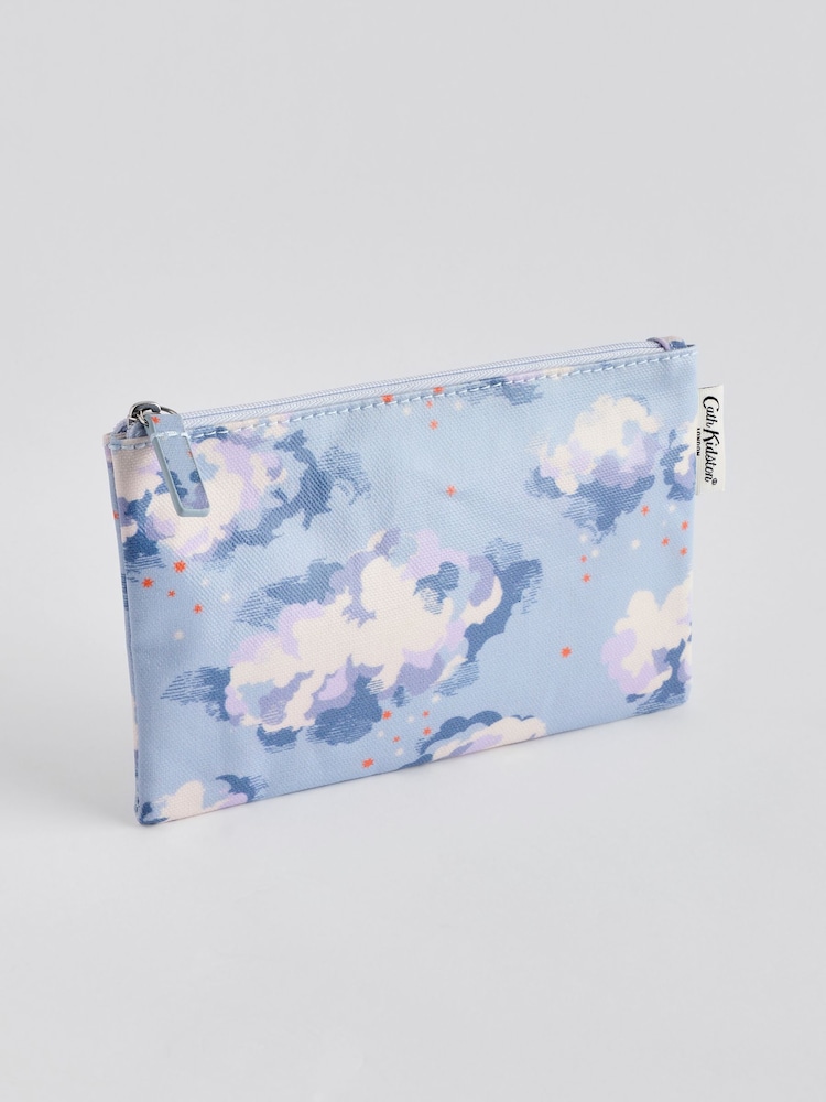 Cath Kidston Blue Zip-Up 100% Cotton Purse - Image 1 of 3