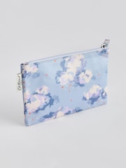 Cath Kidston Blue Zip-Up 100% Cotton Purse - Image 2 of 3