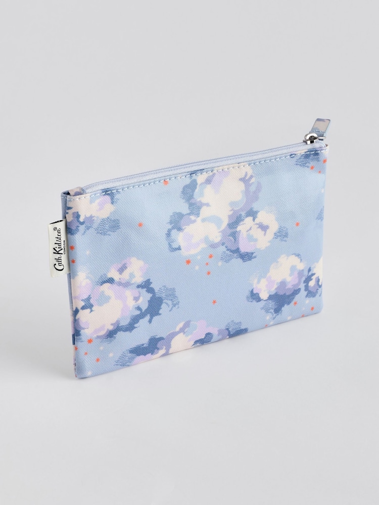 Cath Kidston Blue Zip-Up 100% Cotton Purse - Image 2 of 3