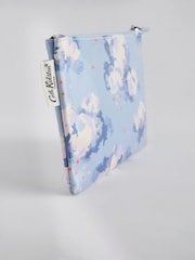 Cath Kidston Blue Zip-Up 100% Cotton Purse - Image 3 of 3