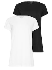 Long Tall Sally Black T-Shirt 2 Pack - Image 2 of 7