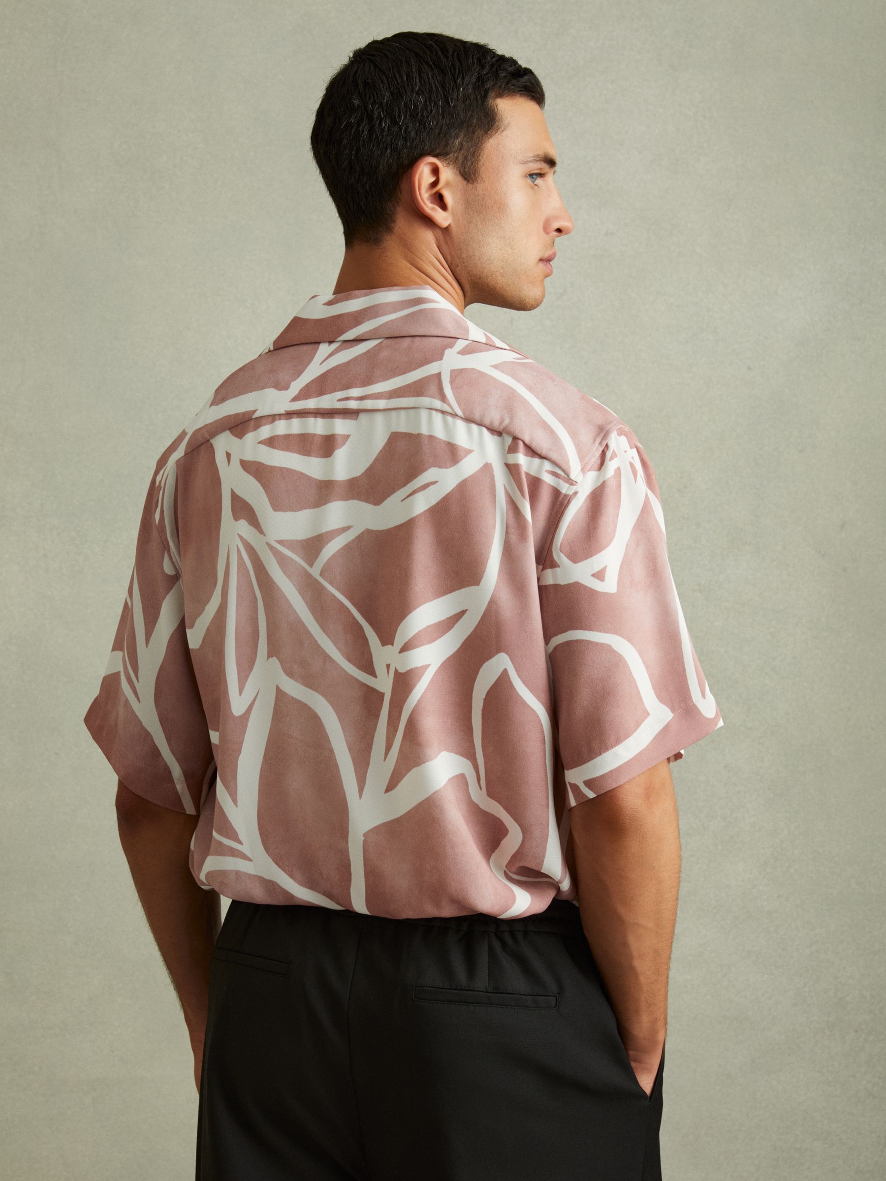 Korean Silky Rayon Cuban Collar Shirt