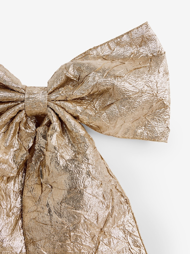 Gold Large Bow Tree Decoration - Image 3 of 3