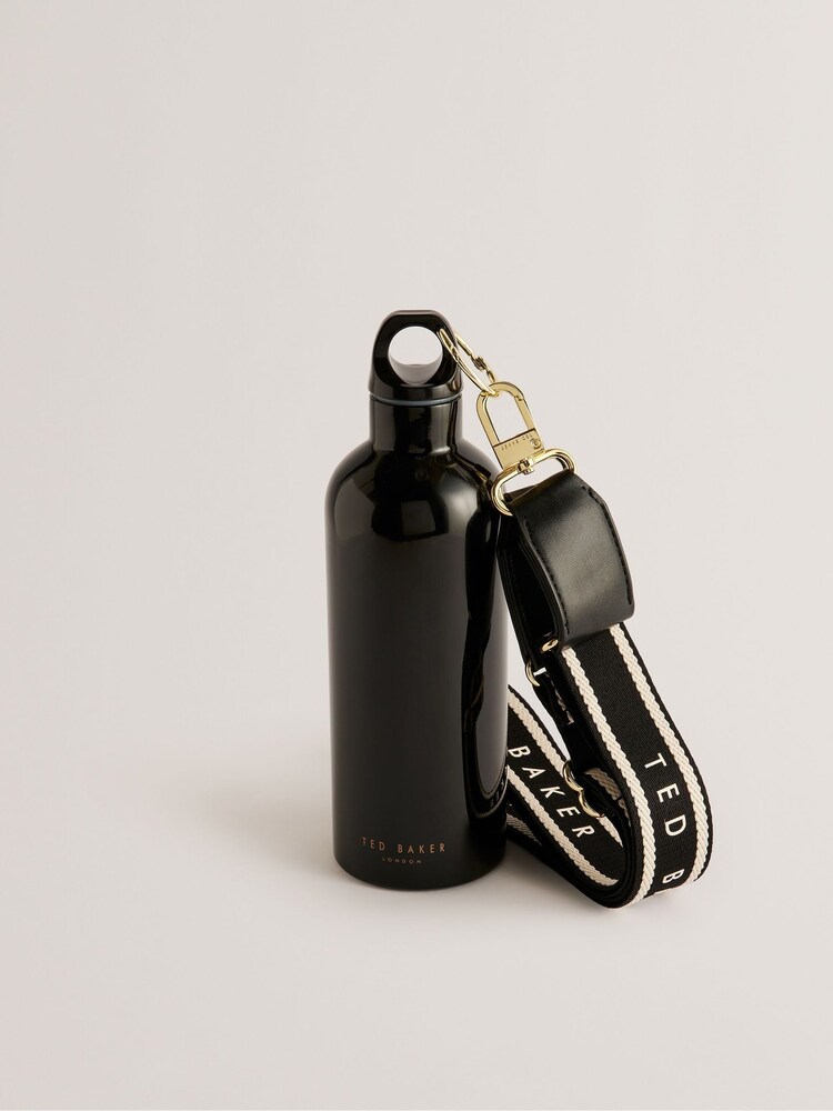Ted Baker Black Webbing Branded Alliia Water Bottle - Image 2 of 3