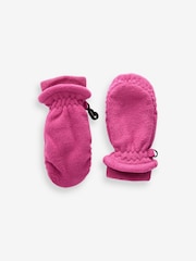 Pink Fleece Mittens (3mths-6yrs) - Image 1 of 1