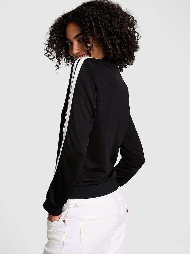 Victoria's Secret PINK Black Tracksuit Full Zip Jacket - Image 2 of 3