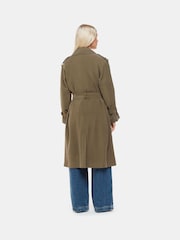 Whistles Green Petite Riley Trench Coat - Image 4 of 5