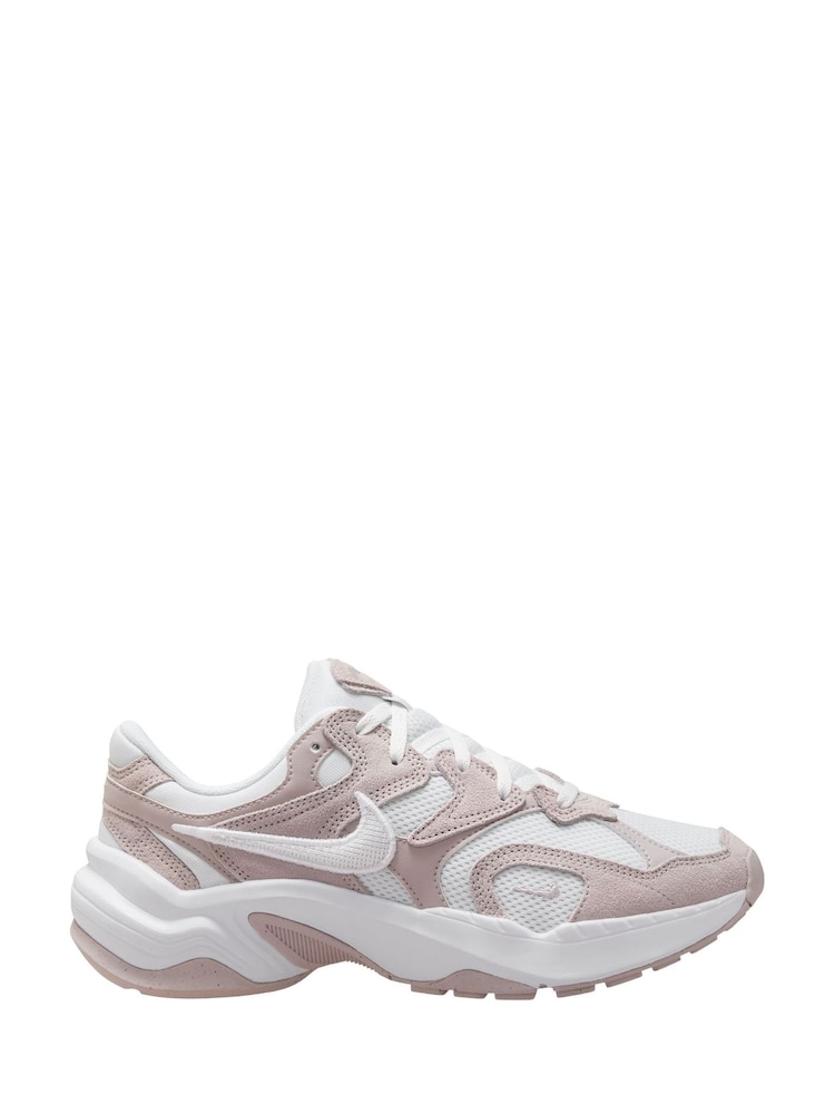 Nike White/Pink AL8 Trainers - Image 2 of 5