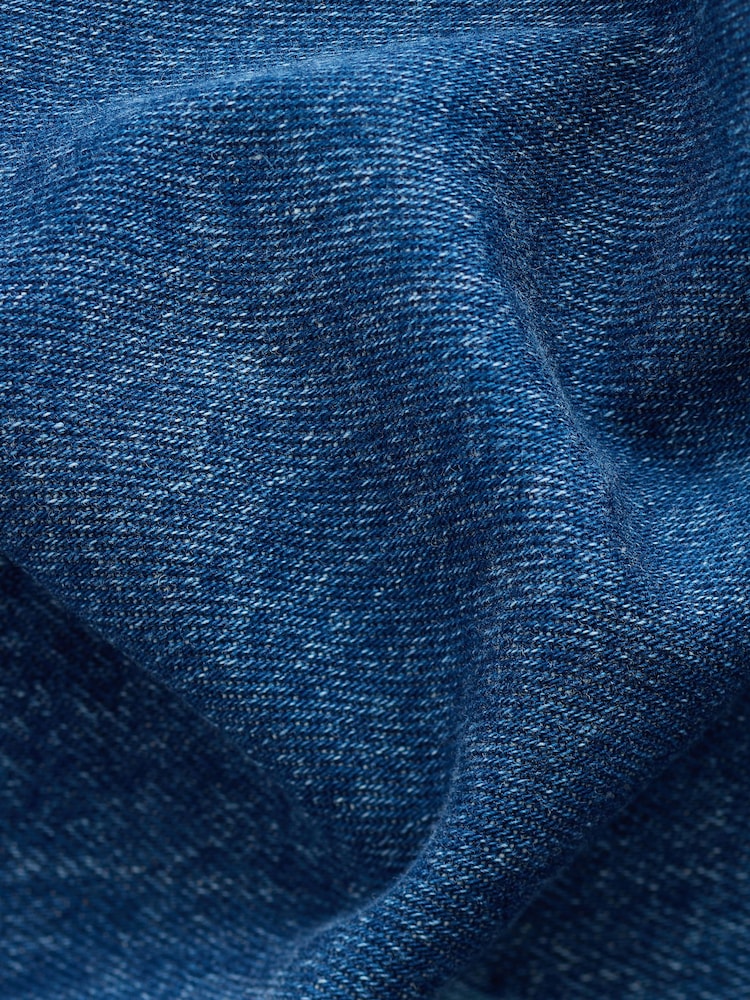 Denim Smiley 100% Cotton Shacket and Trousers Set (3mths-7yrs) - Image 8 of 8