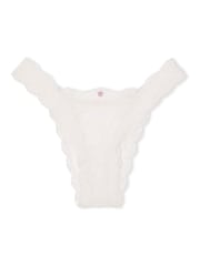 Victoria's Secret Coconut White Brazilian Lace Knickers - Image 4 of 4