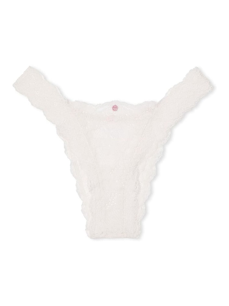 Victoria's Secret Coconut White Brazilian Lace Knickers - Image 4 of 4