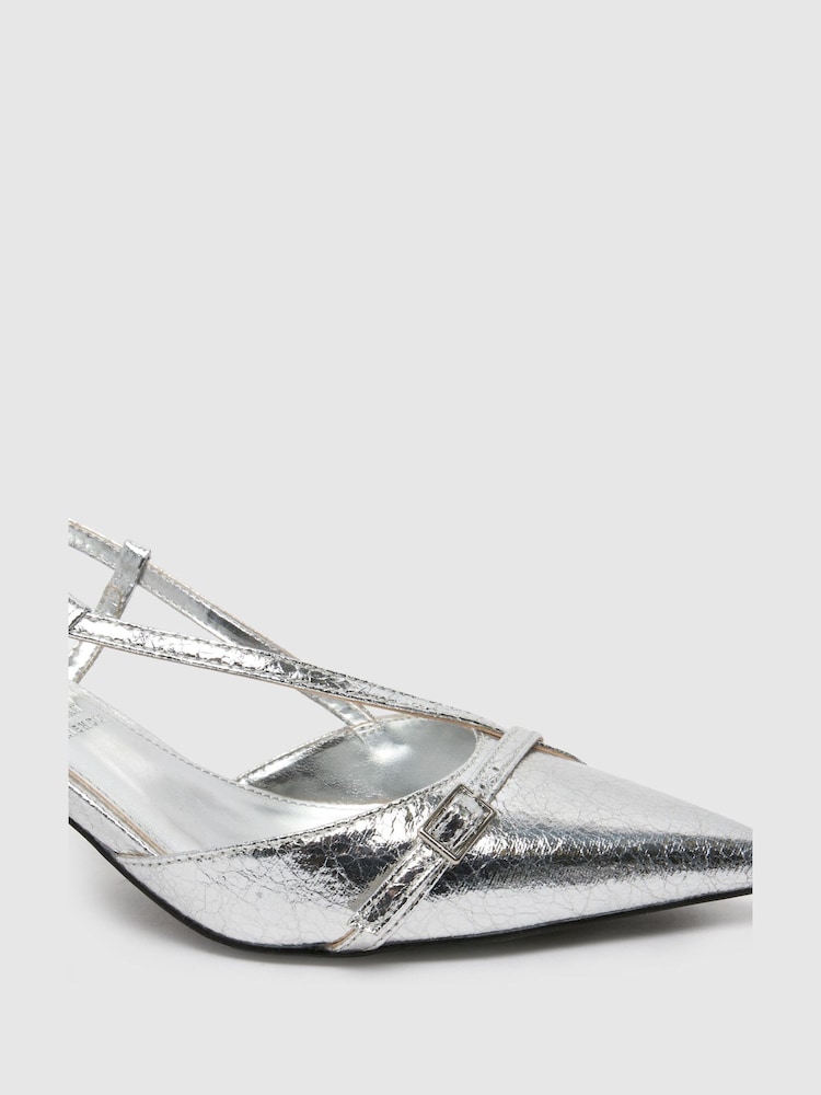 Plateado - Schuh Sidney Slingback Shoes - Imagen 2 de 4 Plateado - Schuh Sidney Slingback Shoes - Imagen 2 de 4