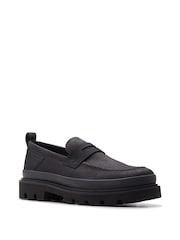 Clarks Black Nubuck Badell Step Shoes - Image 7 of 7