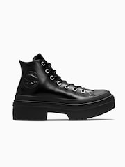 Converse Black Chuck Taylor All Star Lugged Heel Trainers - Image 1 of 7