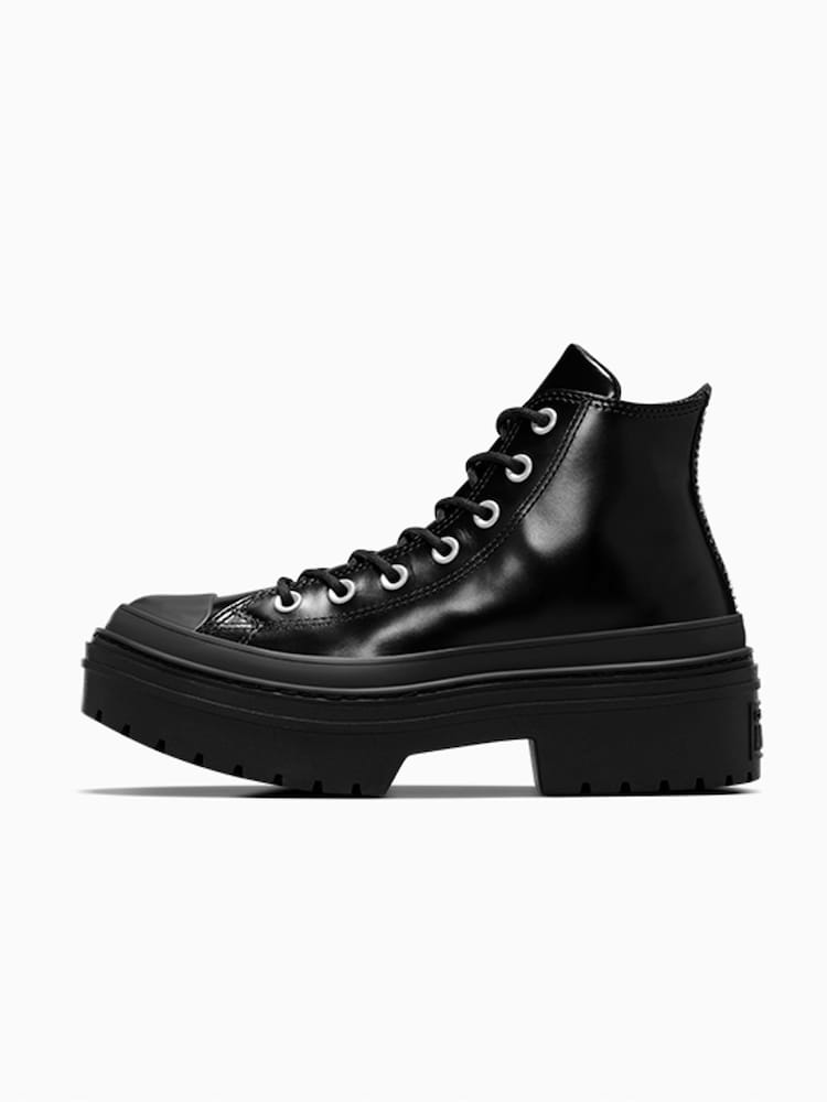 Converse Black Chuck Taylor All Star Lugged Heel Trainers - Image 2 of 7