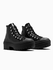 Converse Black Chuck Taylor All Star Lugged Heel Trainers - Image 3 of 7