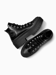Converse Black Chuck Taylor All Star Lugged Heel Trainers - Image 6 of 7