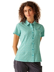 Regatta Blue Travel Packaway Short Sleeve Shirt - Image 1 of 7