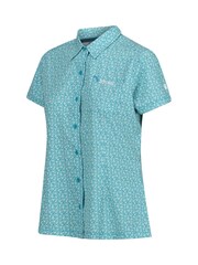 Regatta Blue Travel Packaway Short Sleeve Shirt - Image 7 of 7
