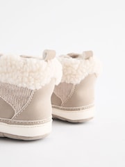 Neutral Warm Lined Lace-Up Baby Boots (0-24mths) - Image 3 of 5