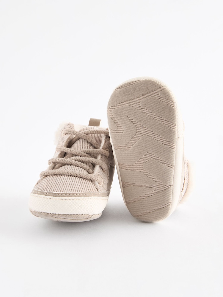 Neutral Warm Lined Lace-Up Baby Boots (0-24mths) - Image 5 of 5