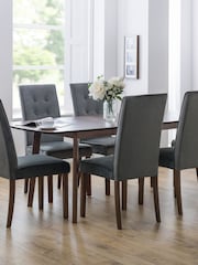 Julian Bowen Walnut Kensington Extending Dining Table - Image 1 of 6