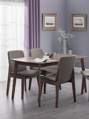 Julian Bowen Walnut Kensington Extending Dining Table - Image 2 of 6