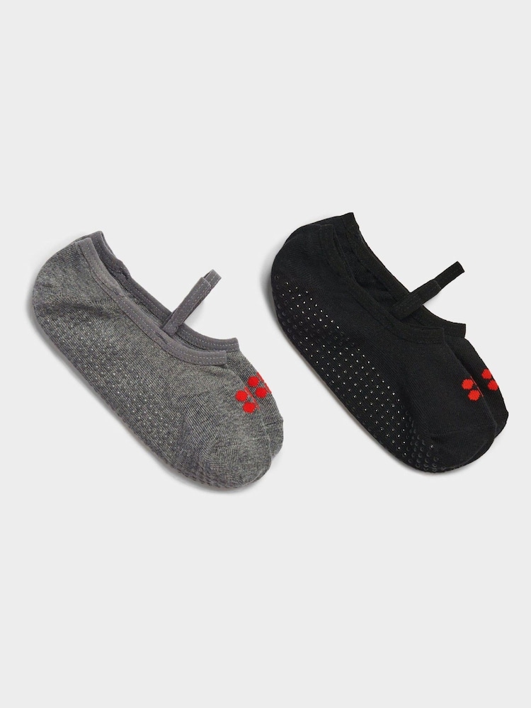 Sweaty Betty Black Pilates Socks 2 Pack - Image 1 of 2