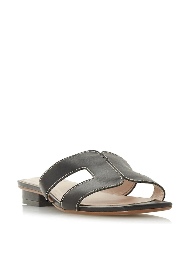 Dune London Black Standard Fit Loupe Smart Slider Sandals - Image 5 of 7