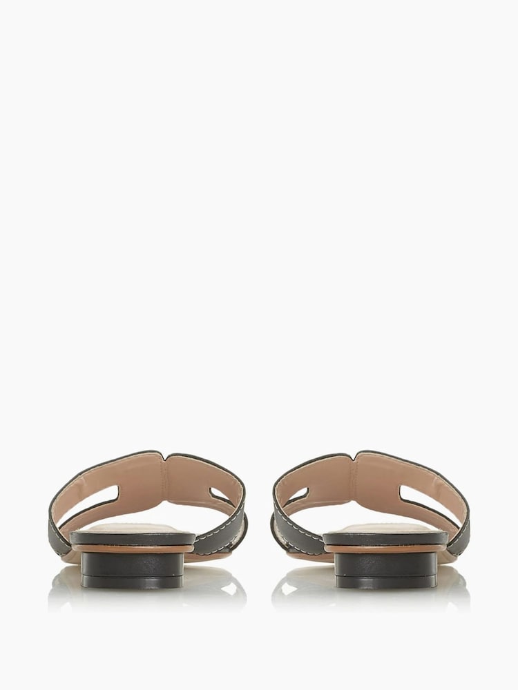 Dune London Black Standard Fit Loupe Smart Slider Sandals - Image 6 of 7