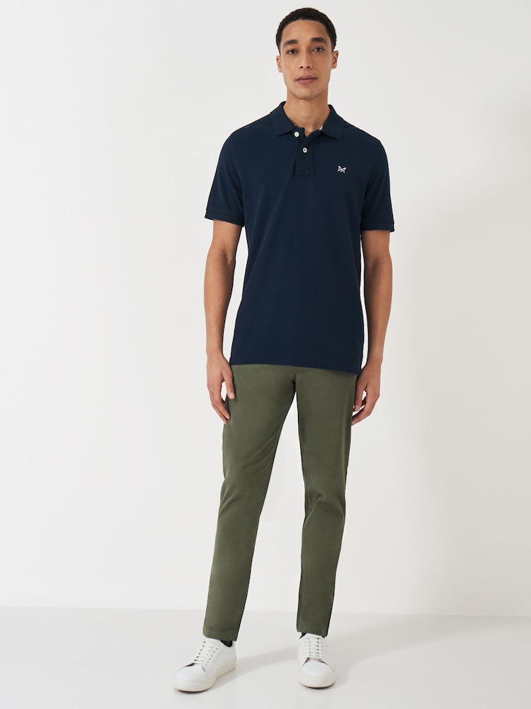 Зеленый - Узкие брюки-чинос Crew Clothing Company - Image 1 of 5